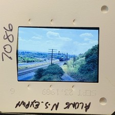 Vintage 1989 35mm Color Slide Norfolk Southern Train Railroad Landscape picture
