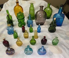 Lot of 25 Antique Wheaton Glass Antique glass bottles picture