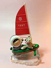 Sailing Ornament -Frosty Friends 1997 Hallmark Christmas Ornament #18 in Series picture