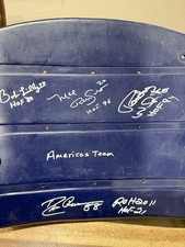 Dallas Cowboys Stadium Seat Back Signed Lilly Renfro White and Pearson JSA picture