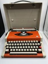 Vintage Typewriter Olympiette 3 Olympia Orange Made In Japan picture