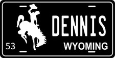 Wyoming 1953 Novelty License Plate Personalized Auto Motorcycle Bicycle picture
