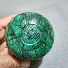 Lovely A+ Green Brazilian Emerald Carving Loose Gemstone Jewelry Making 2175 Crt picture