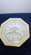Vintage 1988 Homco Burwood Country Blue Goose Ducks Wall Clock Cottagecor picture