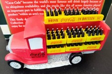 Vintage 1992 Coca-Cola Town Square Collection  Delivery Truck w/ Bottle Cases picture
