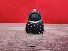 Vintage Miniature Purse All Dressed Up Figurine Black picture