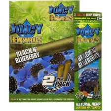 🤪 JUICY JAY BLACK N' BLUEBERRY WRAPS 🔥 25 PACKS 🤑 2 WRAPS PER PACK 🤤💯🤤💯 picture
