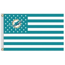 Miami Dolphins American FLAG 3X5 Banner American Football Grommets picture