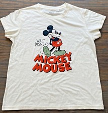 Uniqlo UT x DISNEY Mickey Mouse T Shirt Ivory Size L picture