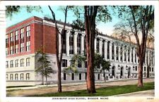 1931, John Bapst High School, BANGOR, Maine Postcard - Curt Teich picture