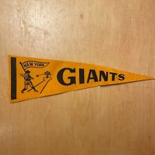 Vintage 1950s New York Giants Baseball 5x15 Felt Pennant Flag picture