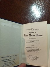 The Midlands Working of the Degree of Mark Master Masons Freemasonry masonic/767 picture