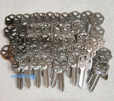 50 Ilco Kwikset KW1 Key Blanks, Nickel Plated, Made in USA picture