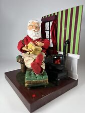Gemmy Santa Claus 2002 Animated Christmas Figurine Fireplace READ FOR PARTS *** picture