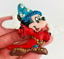 Wendy Gell Disney Enamel Brooch Mickey Mouse Fantasia Sorcerer Magician *Z15p picture