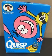 Vintage 1996 Quaker Quip Cereal Box FULL Sealed Unopened Quazy Offer picture