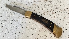 Buck 110 USA Folding Hunting Knife 50th Anniversary Dymondwood Plain Blade Lockb picture