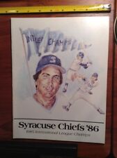 1986 Syracuse Chiefs International League Champs Baseball Program Scorecard Mino picture