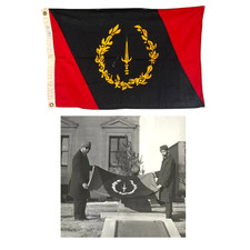 Vintage 1960s/70s Black American Heritage Flag 2x3 Cotton Civil Rights **RARE** picture
