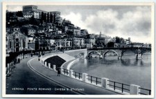 Postcard - Arch bridge & Church of St. Stephen - Verona, Italy picture