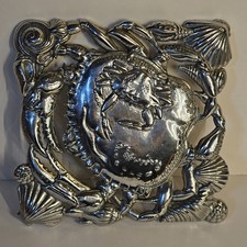Vintage Arthur Court Crab Tray 1997 Seashell Shell Ocean Nautical Square Decor picture