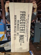 Vintage Froedtert Malt Milwaukee Wisconsin Grain Sack Breweriana picture