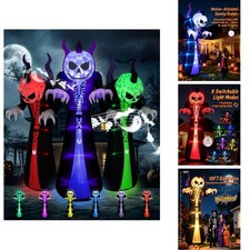 Elegear 10FT Grim Reaper Halloween Inflatable, Motion-Activated Scream picture