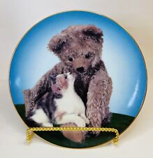 Armstrong’s Art On Porcelain REBECCA AND FRIEND Teddy Bear Collectors Plate picture