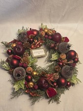 Retired Mackenzie Childs Yuletide Candle Wreath 12” picture