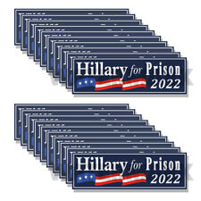 Hillary for Prison 2022 - Make America Great Again Sticker Clinton US - 20 PACK picture
