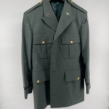 VTG US Army Officer Class A Uniform Coat Trousers MDW Patch Patriot Military picture
