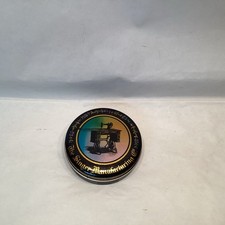 Singer Manufacturing Co Tin Bristol Ware Iridescent Cover Round 3.5” Diameter picture