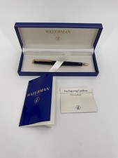 Vintage Waterman Ideal Ballpoint Navy Blue w/ Gold Trim Paris picture