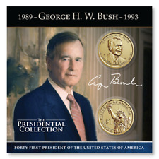 George H.W. Bush Presidential Uncirculated P & D Dollar Coin Collection picture