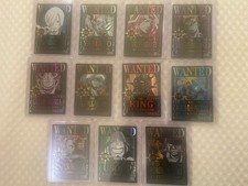 Lot Of 11 One Piece Wanted Dead Or Alive Trading Cards picture