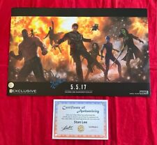 Guardians of the Galaxy SDCC Exclusive Litho Signed by Stan Lee w/ COA Marvel picture