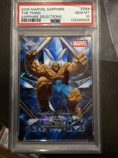 2025 Topps Chrome Marvel Sapphire The Thing Selections #SS-4 PSA 10 GEM MINT picture