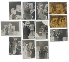 Vtg 1940s Photo Negatives DAZ ZOZAYA Hat Designer Show 1947 picture