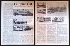 1920's '30's Early Motorhome History Info Article