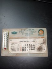 1968 Goodyear Sinclair Heating Oil Complete Calendar And Thermostat picture