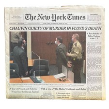 April 21 2021 New York Times Chauvin Guilty Of Murder In George Floyd’s Death picture