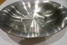 Vtg Fred Danforth Pewter Serving Bowl 11