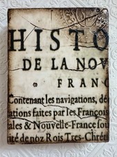 Sid Dickens T-117 History Canada Antique book France Tile wall art picture