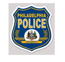 2 Inch Helmet 3M-Reflective Philadelphia Police Logo Sticker Decal picture