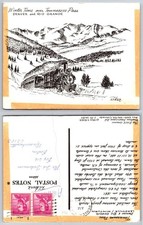 1966 Denver & Rio Grande Tennessee Pass Winter Train Postcard Colorado picture