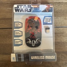 NEW In Box JAZWARES STAR WARS DARTH VADER WIRELESS OPTICAL USB MOUSE RARE 2012 picture