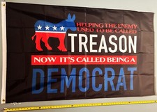 DONALD TRUMP FLAG FREE USA SHIP Dem Treason Save America Desantis USA Sign 3x5' picture