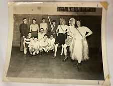 Vintage 1951 LGBTQ Drag Beauty Show RARE Gay History 5x 3.75 In.  PHOTO picture