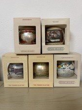 VTG Hallmark Christmas Ornaments Grandparents, Grandfather, Grandmother, Father picture