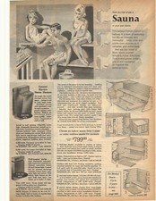 1965 Sears Sauna, Kenmore Shampooer Double Sided Sears Advertisement picture